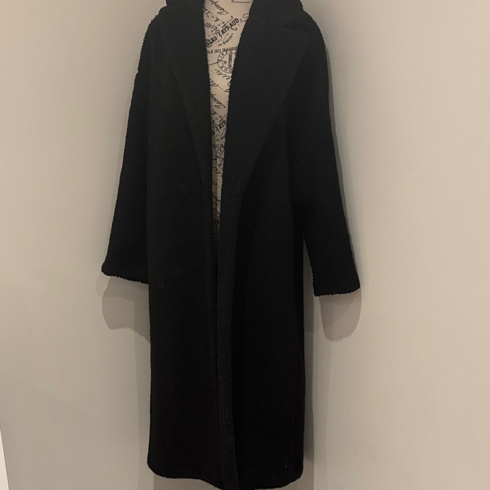 H&M Black Teddy Jacket